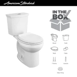 American Standard Cadet 3 Tall Height 2-Piece 1.0/1.6 GPF Dual Flush Round Toilet In White -The Home Depot white american standard two piece toilets 3380ba216st 020 a0 1000