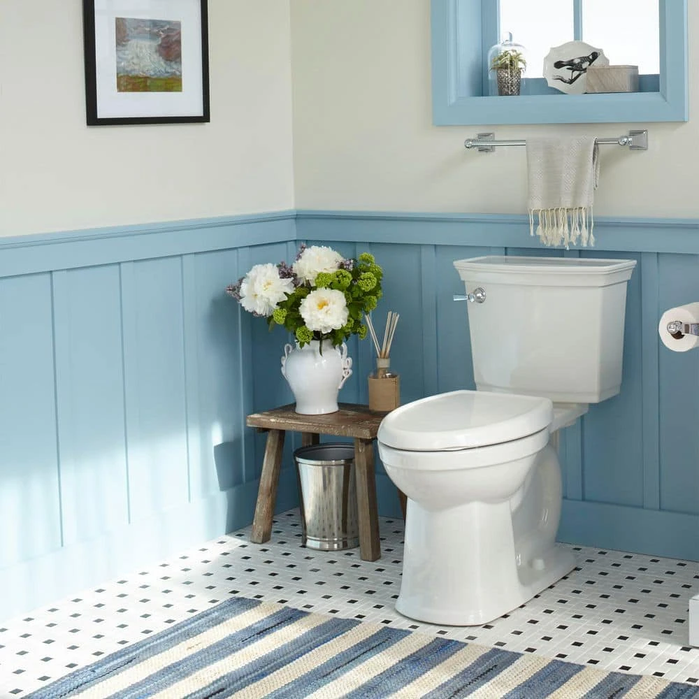 American Standard Optum VorMax Two-Piece 1.28 GPF Single Flush Elongated Chair Height Toilet With Slow-Close Seat In White 2 American Standard Optum VorMax Two-Piece 1.28 GPF Single Flush Elongated Chair Height Toilet With Slow-Close Seat In White - Image 2