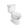 American Standard Cadet Ovation Height 2-Piece 1.28 GPF High Efficiency Single Flush Elongated Toilet In White