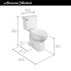 American Standard Cadet Ovation Height 2-Piece 1.28 GPF High Efficiency Single Flush Elongated Toilet In White -The Home Depot white american standard two piece toilets 760aa101 020 a0 1000