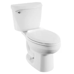 American Standard Reliant Two-Piece 1.28 GPF Single Flush Elongated Standard Height Toilet With Slow-Close Seat In White