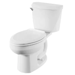 American Standard Reliant Two-Piece 1.28 GPF Single Flush Elongated Standard Height Toilet With Slow-Close Seat In White -The Home Depot white american standard two piece toilets 773ca101 020 c3 1000