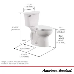 American Standard Cadet 12 In. Rough In 2-Piece 1.28 GPF Single Flush Elongated Chair Height Toilet With Slow Close Seat In White -The Home Depot white american standard two piece toilets 788aa154 020 40 1000