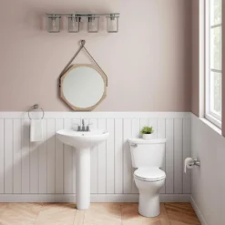 American Standard Cadet 10 In. Antimicrobial 2-Piece 1.28 GPF Single Flush Chair Height Elongated Front Toilet W/ Slow Close Seat In White -The Home Depot white american standard two piece toilets 788ab104 020 4f 1000