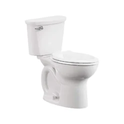 American Standard Cadet 10 In. Antimicrobial 2-Piece 1.28 GPF Single Flush Chair Height Elongated Front Toilet W/ Slow Close Seat In White