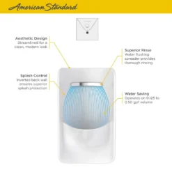 American Standard Greenbrook 0.125/0.50 GPF Urinal With Back Spud In White -The Home Depot white american standard urinals 6517001ec 020 a0 1000