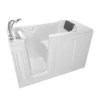 American Standard Acrylic Luxury Series 48 In. X 28 In. Left Hand Drain Walk-in Soaking Bathtub In White