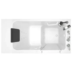 American Standard Acrylic Luxury 54 In. X 36 In. Right Hand Drain Walk-in Whirlpool Bathtub In White -The Home Depot white american standard walk in tubs 3051 119 wrw 40 1000