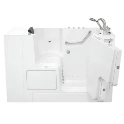 American Standard Gelcoat Premium Series 32 In. X 52 In. Right Hand Drain Soaking Bathtub In White -The Home Depot white american standard walk in tubs 3252od 109 crw pc 40 1000