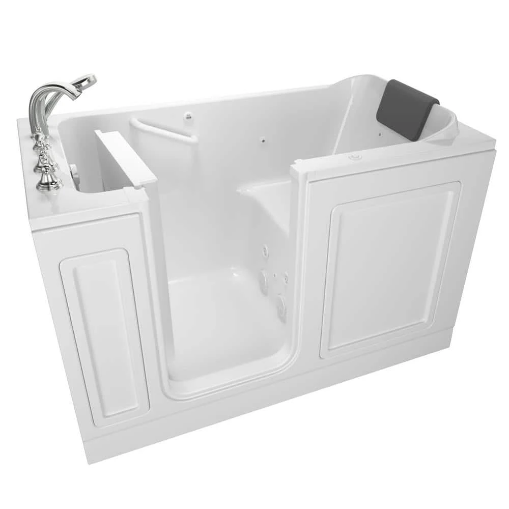 American Standard Acrylic Luxury 60 In. X 32 In. Left Hand Drain Walk-in Whirlpool Bathtub In White 1 American Standard Acrylic Luxury 60 In. X 32 In. Left Hand Drain Walk-in Whirlpool Bathtub In White