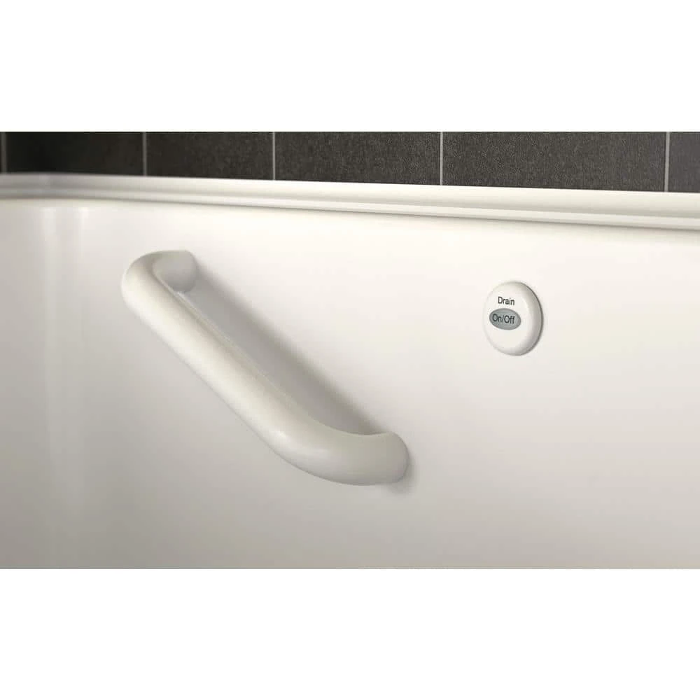 American Standard Acrylic Luxury 60 In. X 32 In. Left Hand Drain Walk-in Whirlpool Bathtub In White 6 American Standard Acrylic Luxury 60 In. X 32 In. Left Hand Drain Walk-in Whirlpool Bathtub In White - Image 6